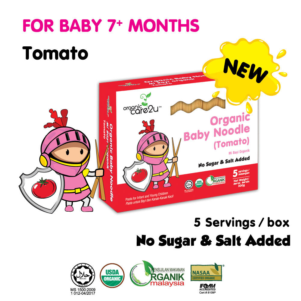 Organic Care2u Organic Baby Noodle - Tomato (200g)