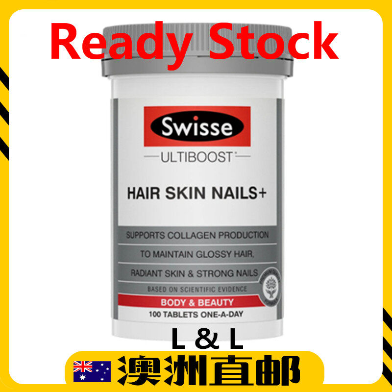 [Ready Stock EXP: 01/2022yr] Swisse Ultiboost Hair Skin Nails+ Collagen ( 100 Tablets ) (Made In Australia)