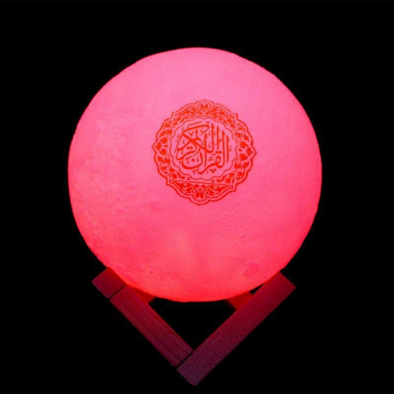 3D Print Moon LED Night Lamp Rechargeable 7 Colors Tap and Touch Control Home Decor Creative Gift