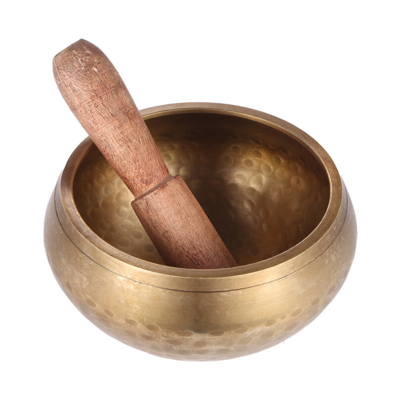 Muslady Tinh Tế 3 Inch Handmade Chuông Tây Tạng Kim Loại Chuông Gõ Hình Bát Với Tiền Đạo Cho Phật Giáo Thiền Chữa Bệnh Thư Giãn Yoga