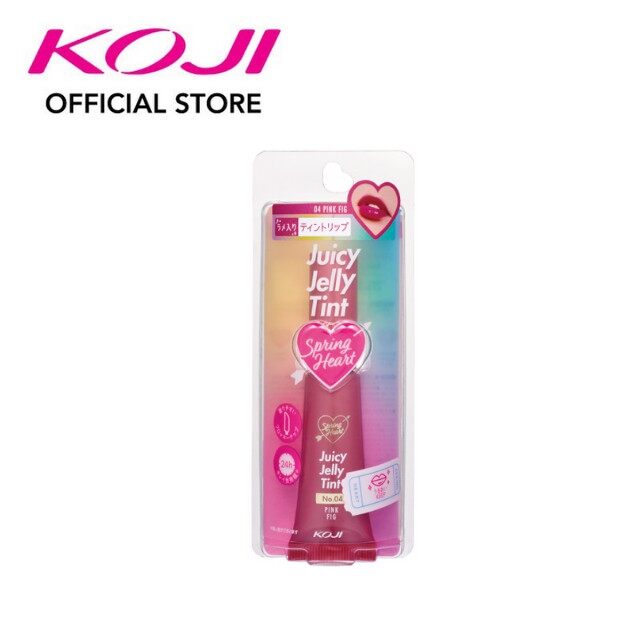 Koji Spring Heart Juicy Jelly Tint 04 Pink Fig
