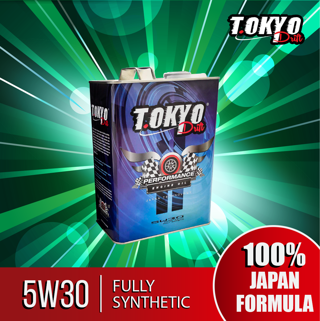 Tokyo Drift 5W30 Engine Oil Fully Synthetic Japan Formula with Mileage Boost Technology 4L / 5L