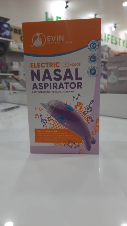 EVIN ELECTRIC NASAL ASPIRATOR EASY BREATHING PEACEFUL SLEEPING
