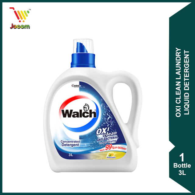 Walch Oxi Clean Laundry Liquid Detergent 3L [KL & Selangor Delivery Only]