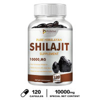 Pure Himalayan Shilajit 10000 mg Maximum Potency Organic Capsules with Fulvic Acid and Trace Minerals for Energy and Immune Support in Men and Women