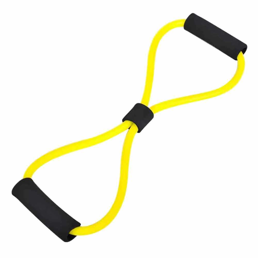 Yoga Gym Fitness 8-shape Pulling Rope Exercise Resistance Band Chest ...