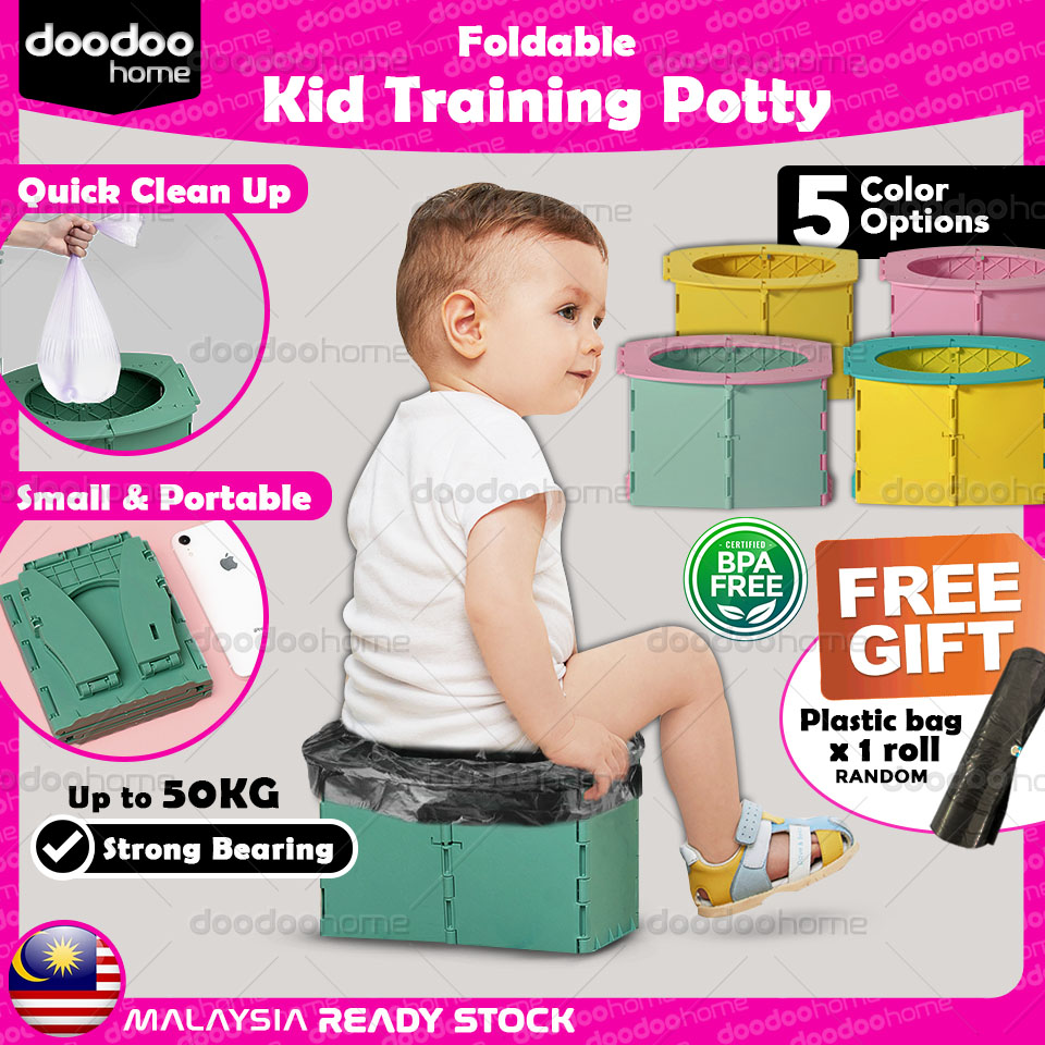 Tandas Kanak Lipat Foldable Potty Kid Portable Toilet Camping Emergency Outdoor