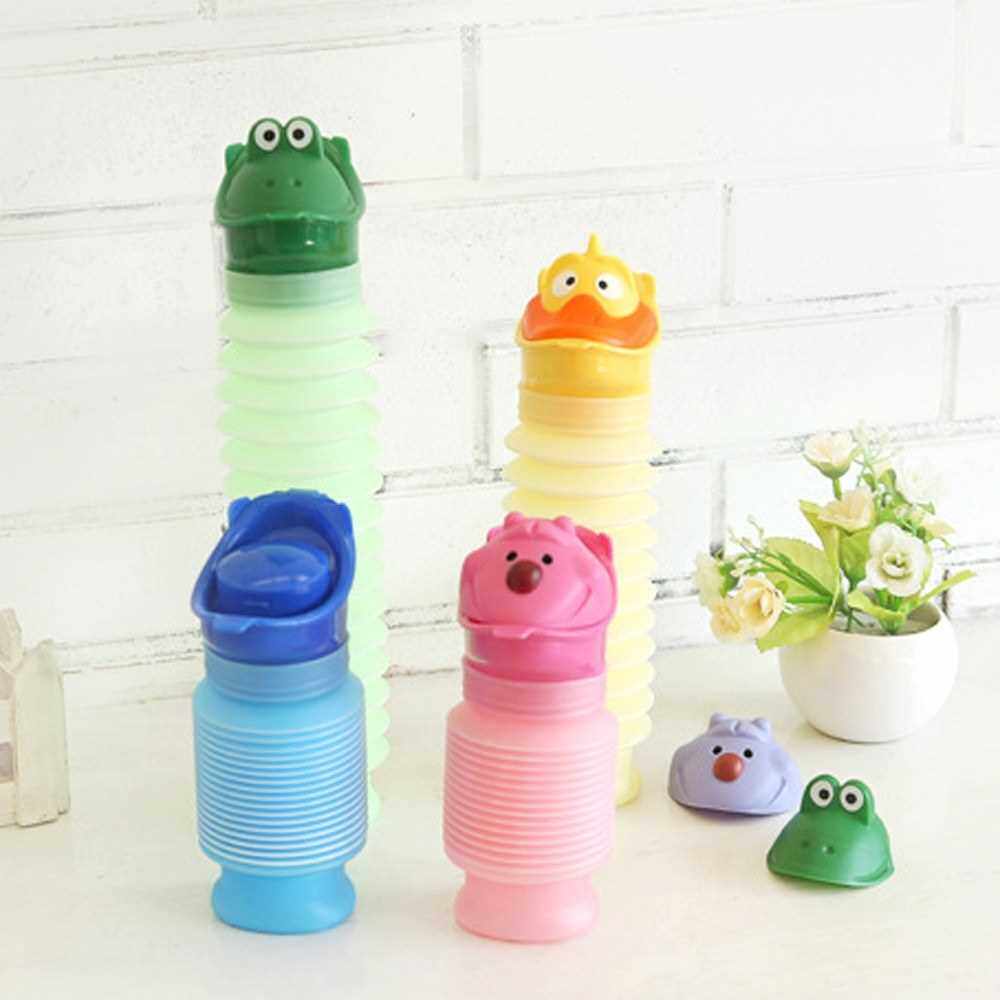 Best Selling Portable Kids Urinal Travel Outdoor Camping Use Car Potty Bottle Mini Size Compact Cute Toilet (Green)