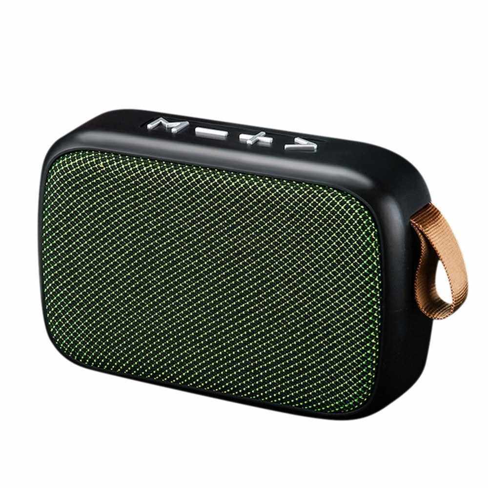 Portable Wirelessly BT Speaker Outdoor Speakers HIFI Sound Quality Subwoofer Built-in FM Radio Hands-Free Call for Camping Travel Hiking (Green)