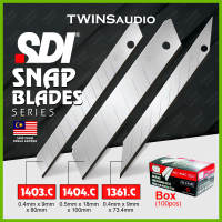 SDI Snap Blades Series 1403.C / 1404.C / 1361.C Carbon Steel Snap Blades 100pcs per Box
