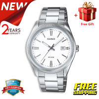 (2 Years Official Warranty) Original Edifice Jam Tangan Lelaki Men Business Fashion Sport Watch Shockproof Waterproof Auto-Calendar Leather Stainless Steel Mens Quartz Wrist Watches MTP-1302