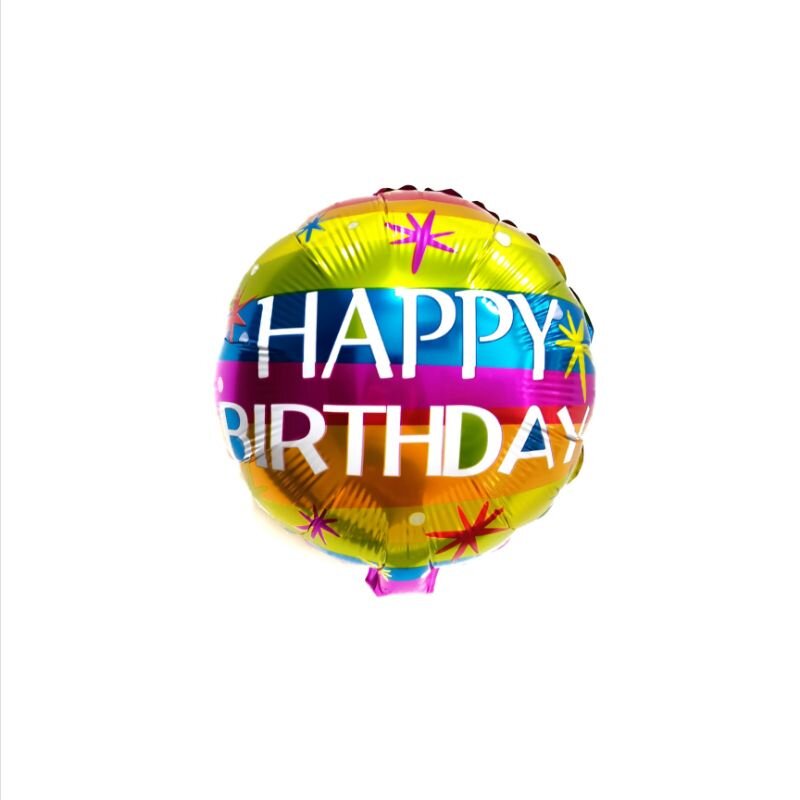 1pc 10 Inches Happy Birthday Balloon Birthday Party Christmas Party Decoration Inflatable Toy Party Supply