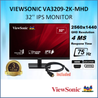 ViewSonic VA Series 32″ VA3209-2K-MHD / VA3209-MH FULL HD QHD IPS LCD MONITOR VA3209 [ 4MS  75Hz  VESA  SPEAKER ]