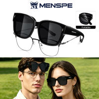 MENSPE Sunglasses Over Glasses Sunglasses Foldable Myopia Glasses Cover TAC Polarized Sunglasses  Folding Fit Over Glasses Men Women UV400 Wear Over Glasses Anti-Glare Cover Over Sun Glasses for Outdoor Travel Driving