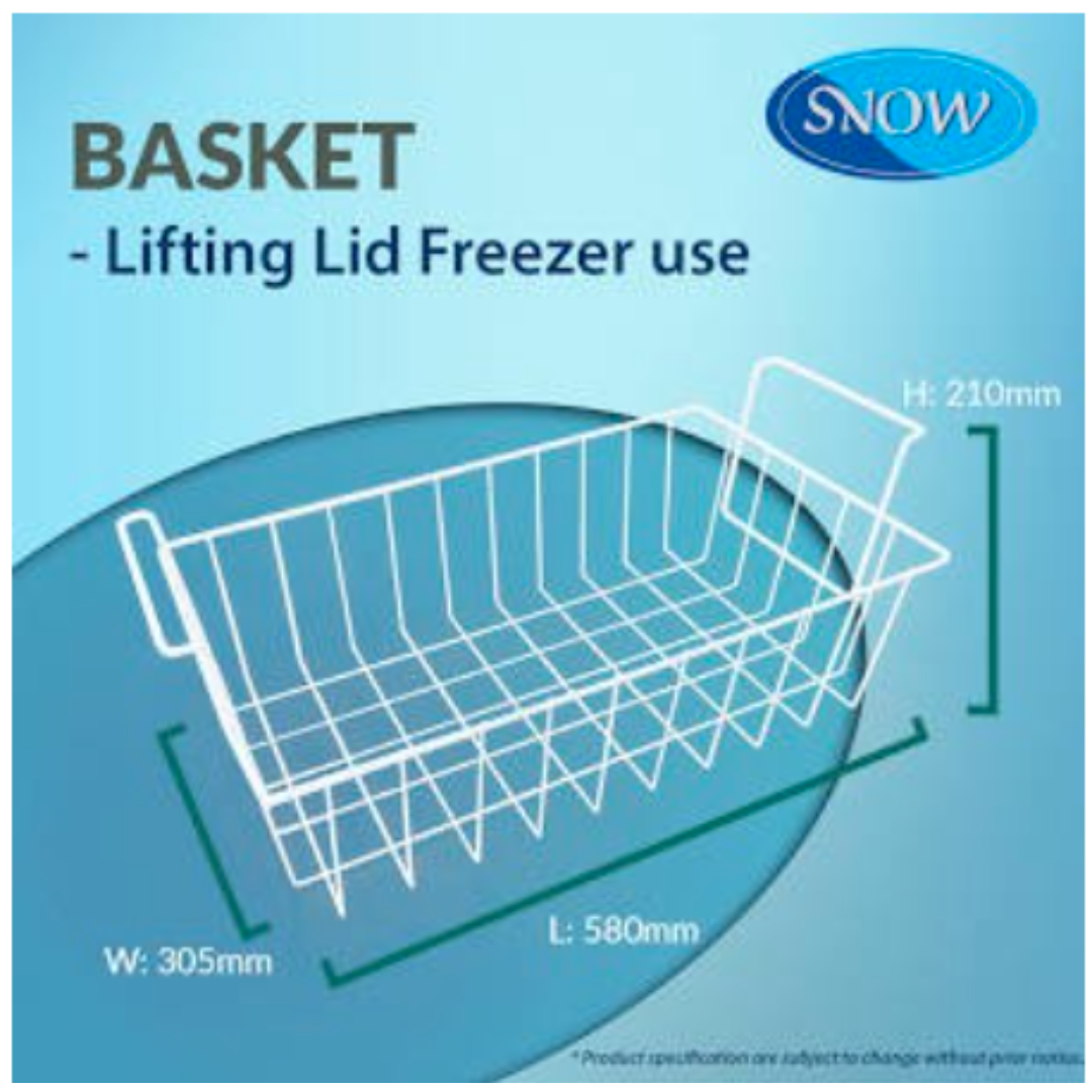 SNOW FREEZER BASKET FOR SNOW GLASS DOOR/LIFTING DOOR [ READY STOCK ]