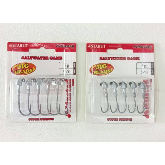 Ready Stock  Starlit Jig Head 5g/7g/10g (mustad hook) For Zman Opass Soft Plastic SP very Strong and sharp Ship 24