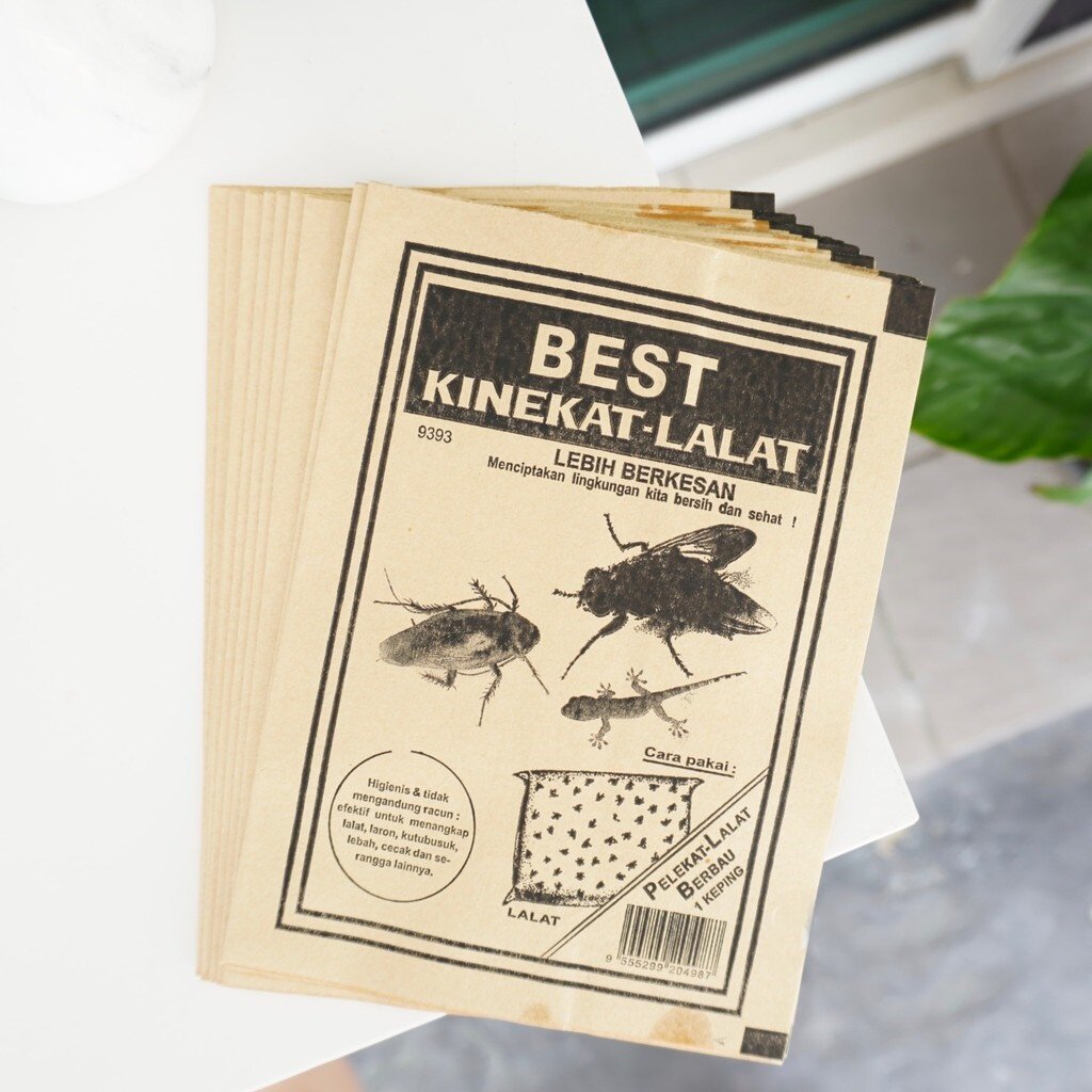 10pcs Pest Control Paper With Glue Fly Lizard Cockroach Sticky Paper Insect Catcher Kertas Pelekat Lalat Bergam New Arrival