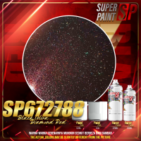 Cat 2K Diamond Padu Black Crystal Metallic Paint Aikka Touch Up Paint Aerosol DIY Cat Spray Hitam Kristal Motor Kereta