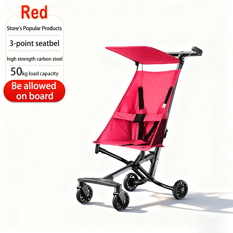 Baby Stroller Travel Breathable Lightweight Prams Lightweight Foldable Stroller Carried on the plane