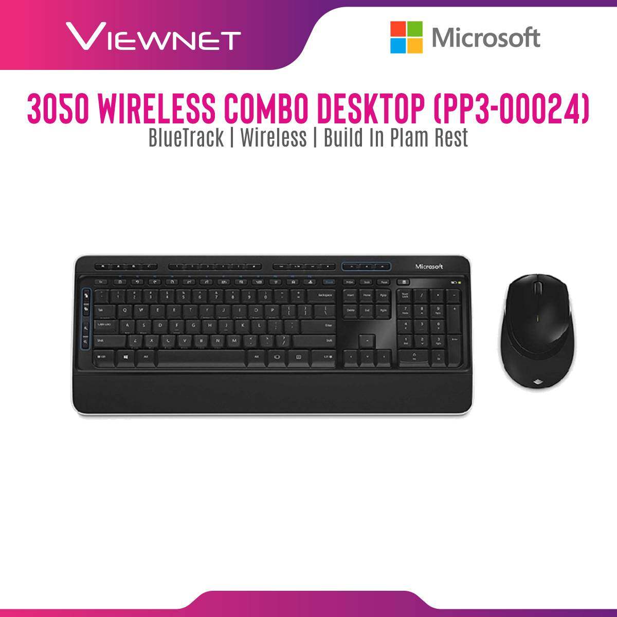 Microsoft Wireless 3050 Desktop Keyboard Mouse Combo (PP3-00024)