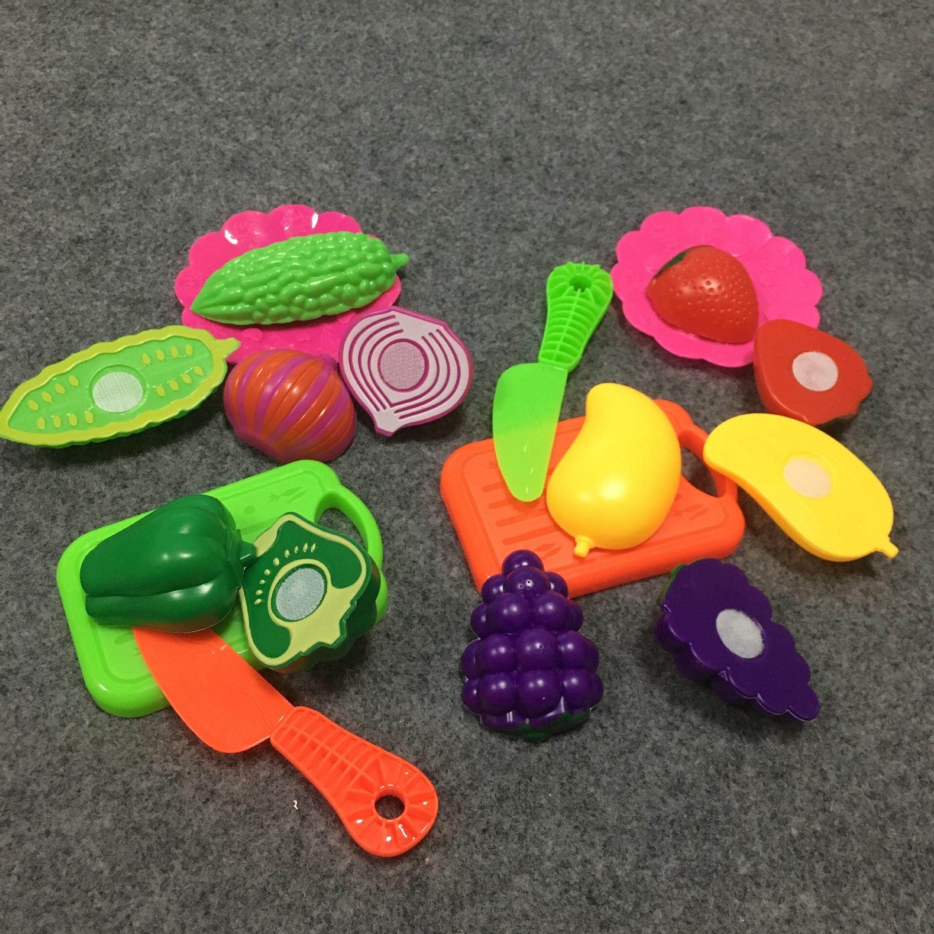 12 Pieces Pretend Play Cutting Toys Fruits Vegetable for