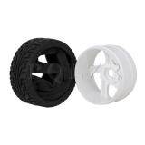 BQLZR 4 X RC 1:8 Off Road Car White 5 Spoke Plastic Wheel Rim + High Grip Rubber Tyre August 2018 - 4 BQLZR 4 x RC 1:8 Off Road Car White 5 Spoke Plastic Wheel Rim + High Grip Rubber Tyre - 4