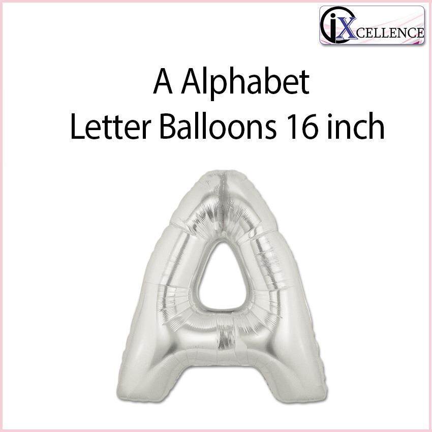 [IX] Alphabet A Letter Balloon 16 inch (Silver) toys for girls