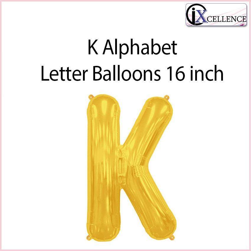 [IX] Alphabet K Letter Balloon 16 inch (Gold) toys for girls