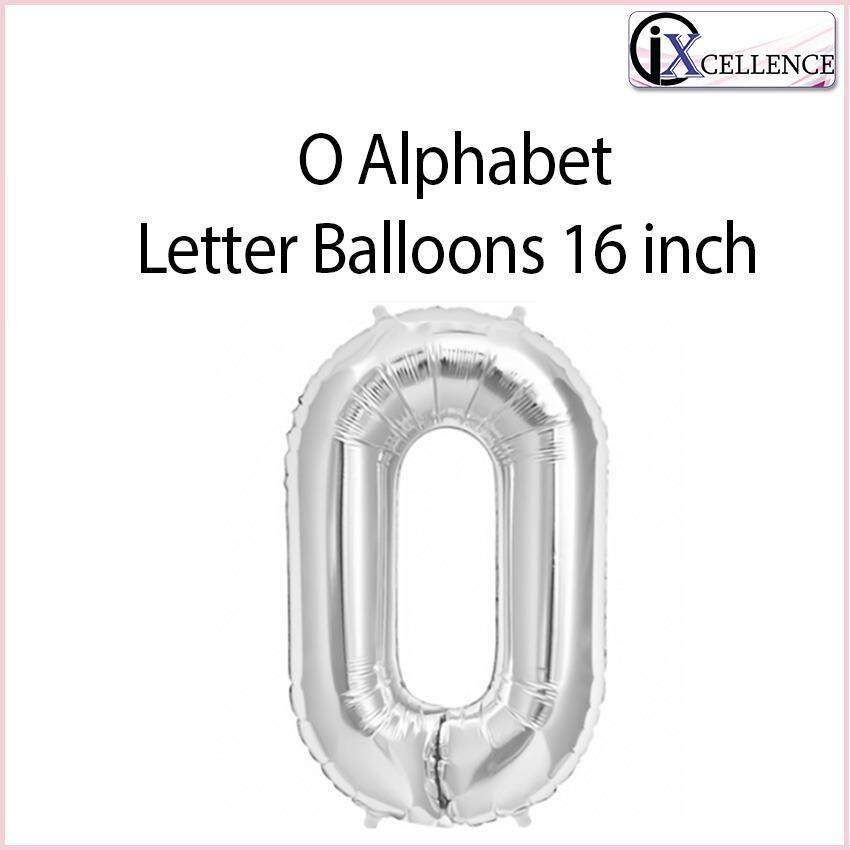 [IX] Alphabet O Letter Balloon 16 inch (Silver) toys for girls
