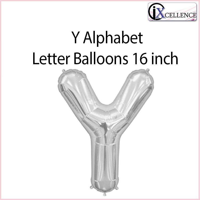 [IX] Alphabet Y Letter Balloon 16 inch (Silver) toys for girls