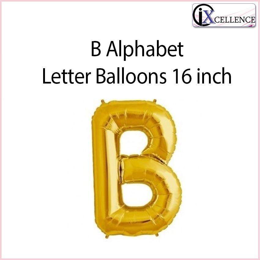 [IX] Alphabet B Letter Balloon 16 inch (Gold) toys for girls