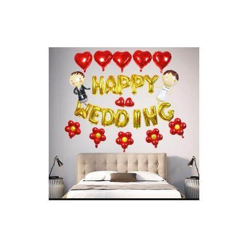 [IX] HAPPY WEDDING Letter Set Balloons toys for girls
