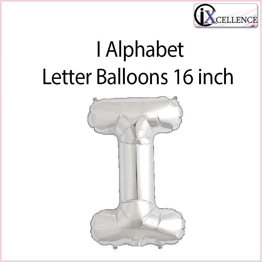 [IX] Alphabet I Letter Balloon 16 inch (Silver) toys for girls