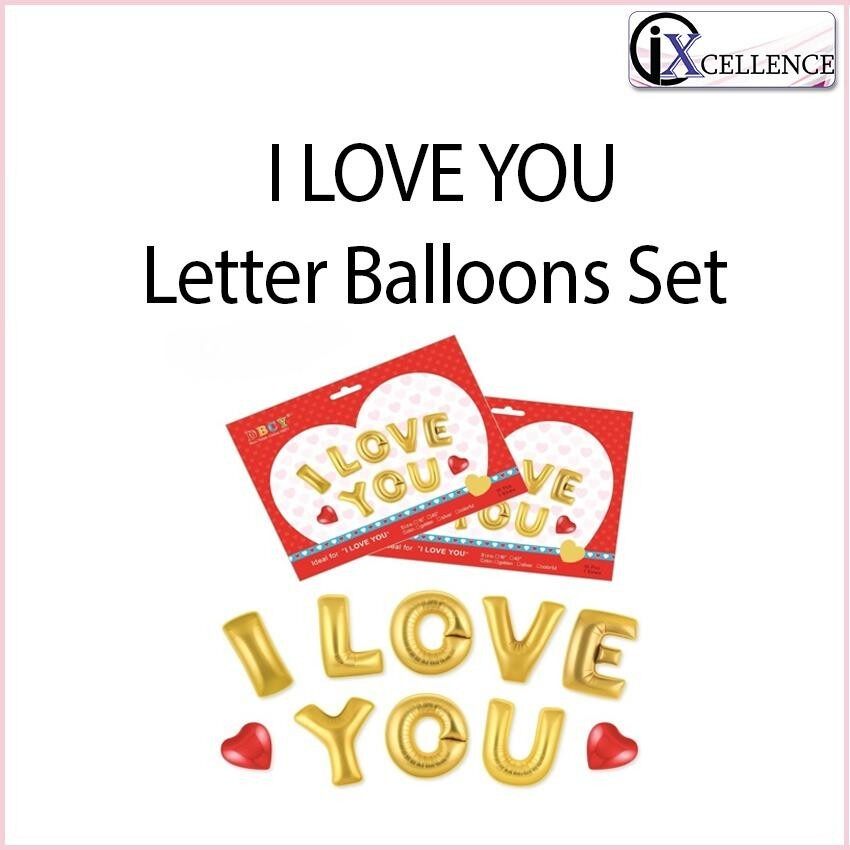 [IX] I LOVE YOU Letters Balloons Set toys for girls