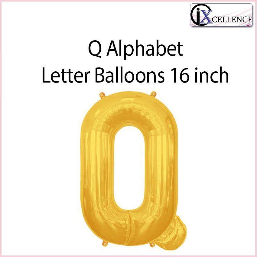 [IX] Alphabet Q Letter Balloon 16 inch (Gold) toys for girls