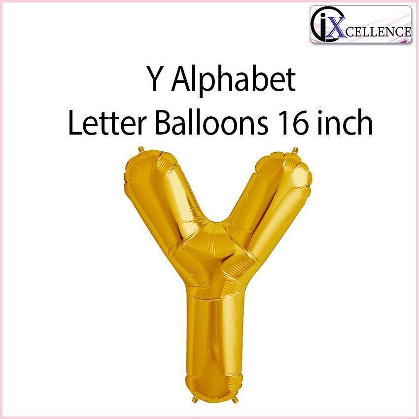 [IX] Alphabet Y Letter Balloon 16 inch (Gold) toys for girls
