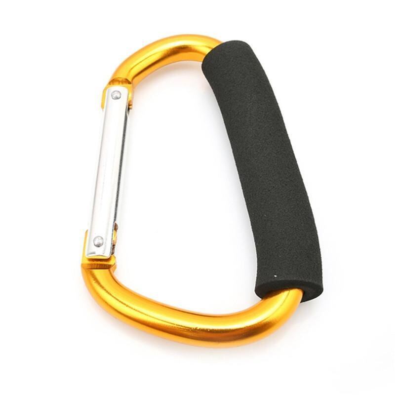 Unique My Shop LALANG Baby Pram Carriage Buggy Stroller Hook Hanger Outdoor Climbing Hook Carabiner (Gold)