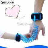 SOKANO 1.5M Adjustable Kids Safety Anti-lost Wrist Band Toddler Harness Leash Strap- Blue