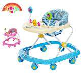SOKANO Toddler and Baby Ride-on Toy with Music Foldable Adjustable Baby Walker - Blue