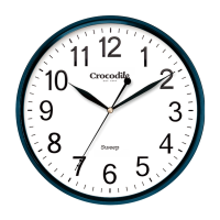 Crocodile (30.5 x 4.6) cm depth Modern Contemporary Chic Minimalist Scandinavian Sweep Movement Analog Round Shape Wall Clock model CW802