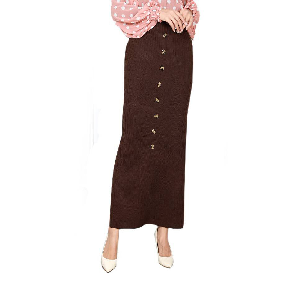 Winter Knitted Button Duyung Skirt BEST SELLER