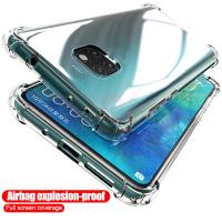 LEEWINDA For Huawei Mate 10 Mate  20 Mate 20X Mate 30 Mate 9 Pro Mate  30 Ltie Phone Case，Clear Shockproof Bumper Cover Transparent Silicon TPU Casing
