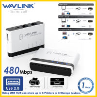Wavlink Wireless USB Printer Server With 10/100mbps Lan/Bridge Print Server Supports Wired/Wireless/Standalone Mode Usb2.0 480mbps Network Lpr 2.4g Wifi Print Server For Windows/Mac And All Raw-Enabled Printers