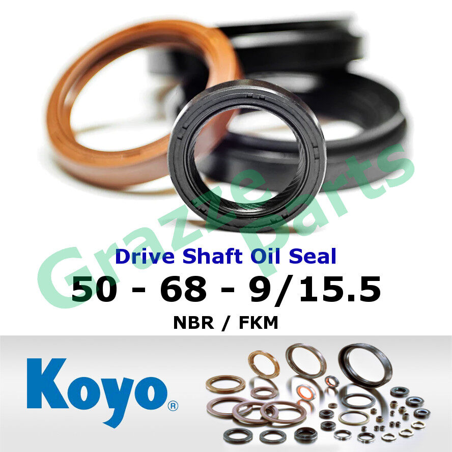 (1pc) KOYO Drive Shaft Driveshaft Oil Seal for Toyota Camry ACV30 ACV40 Estima ACR30ACR50 Alphard Vellfire ANH20 (50*68*9/15.5)
