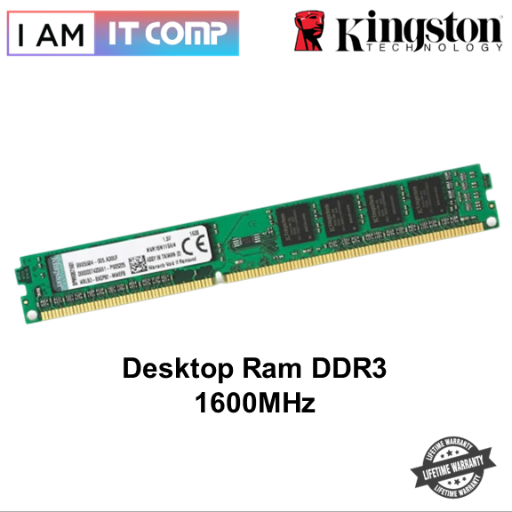 Kingston Ram DDR3 1600MHz Desktop Ram PC Ram ( 4GB / 8GB )