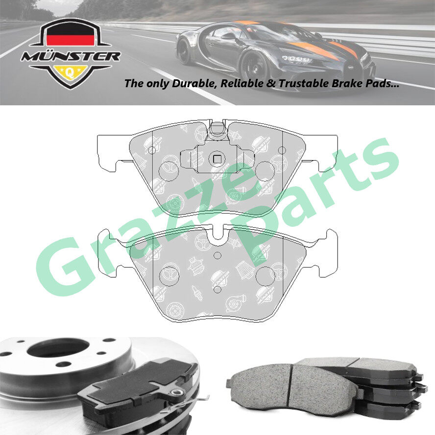 Münster Disc Brake Pad Front for BMW 1 Series E87 120i 3.0 2003-2011 N46B20A 3 Series E90 320i 2.0 2