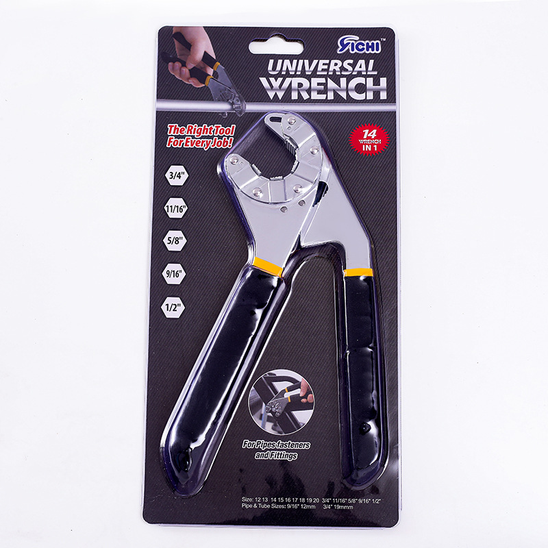 HOT d3b8w6 - Magic Wrench Multifunctional Wrench Adjustable Wrench Torque Movable Wrench Can Hold Outer Hexagon