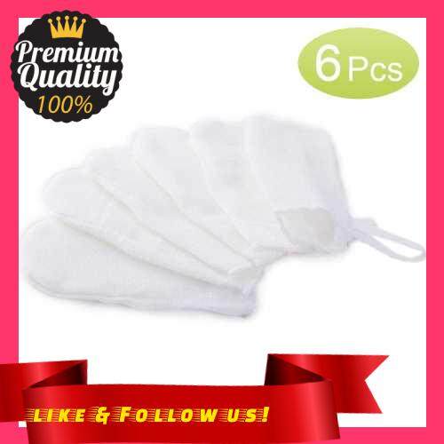 People\'s Choice 6 Pcs Baby Cleaning Finger Brush Finger-cot Gauze Cotton Cleaning Brushes Soft Gauze Clean Oral Hygiene Brush Finger Toothbrush Mouth Wipes (Standard)