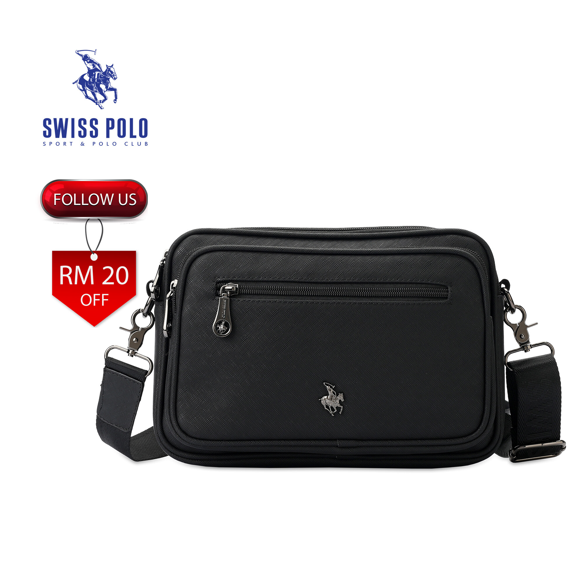SWISS POLO Sling Bag SWZ 86011 BLACK