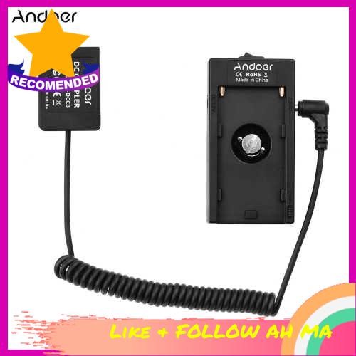 Best Selling Andoer NP-F970 F750 Battery Plate Holder Adapter + DMW-DCC8 Dummy Battery Coupler Compa